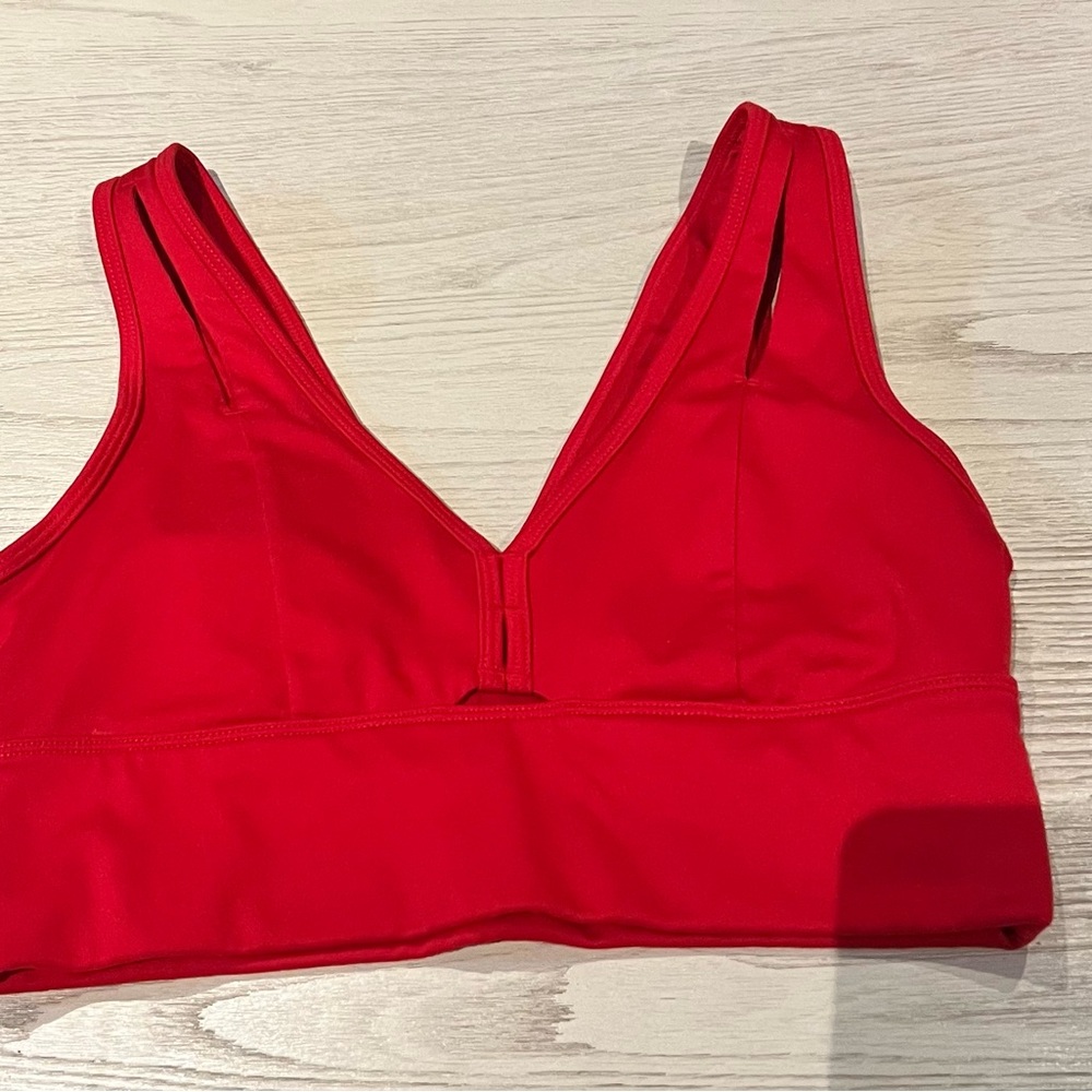 Red Sports Bra